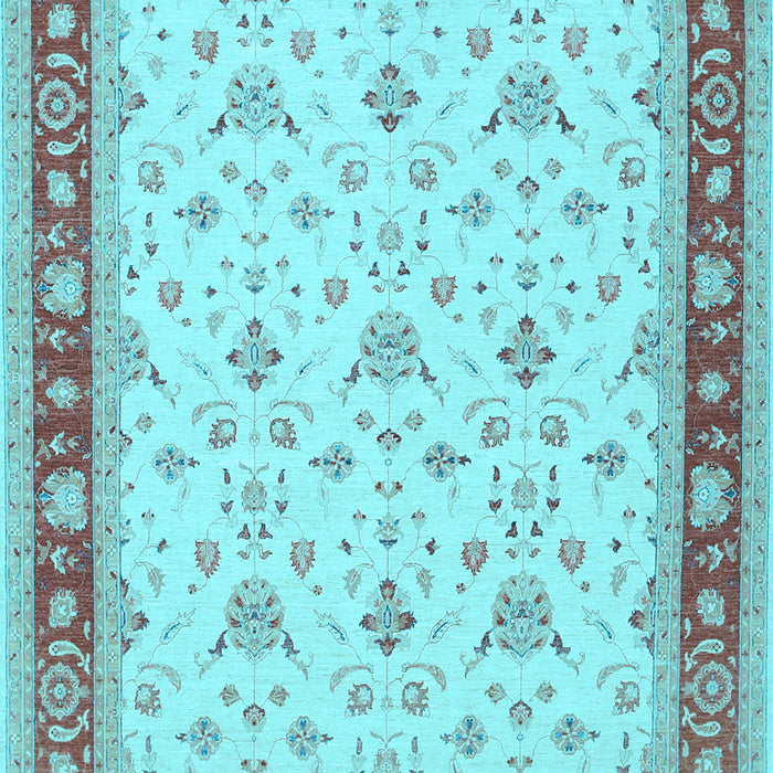 Machine Washable Persian Light Blue Traditional Rug, wshtr1446lblu