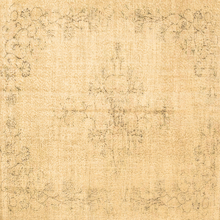 Square Machine Washable Persian Brown Traditional Rug, wshtr1447brn