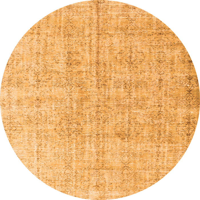 Square Persian Orange Traditional Rug, tr1448org