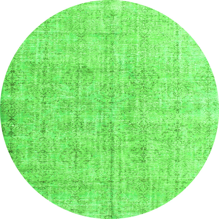 Square Persian Green Traditional Rug, tr1448grn