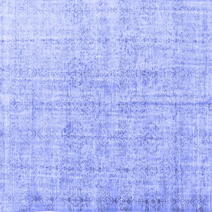 Square Persian Blue Traditional Rug, tr1448blu