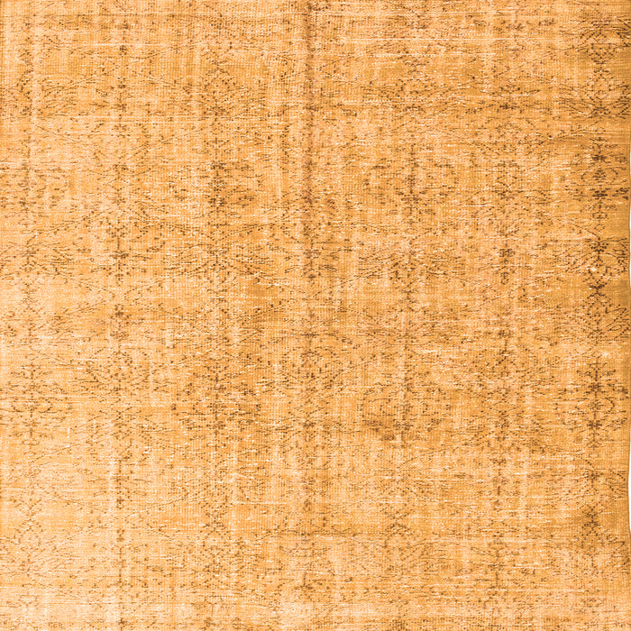 Serging Thickness of Persian Orange Traditional Rug, tr1448org