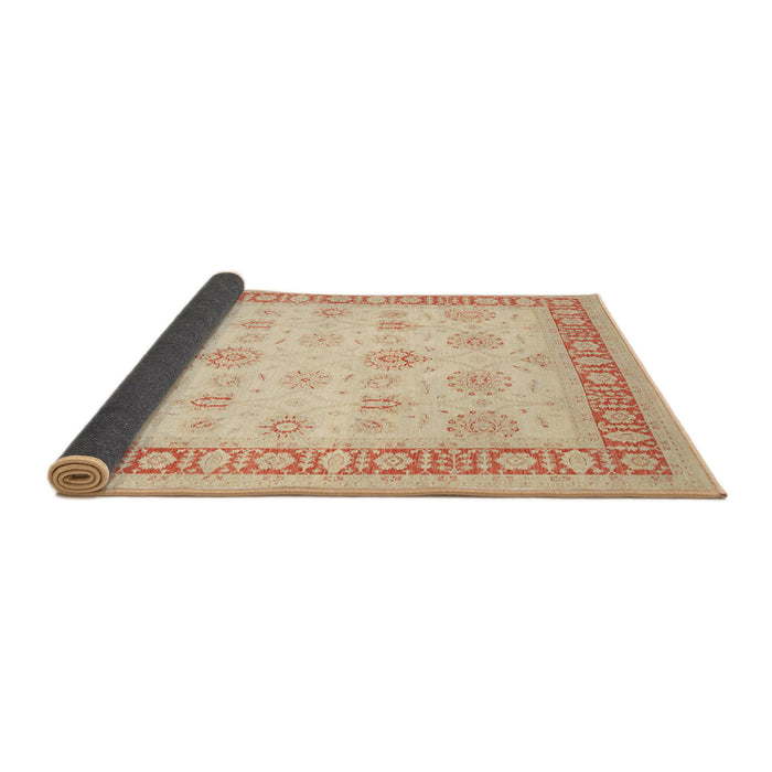 Sideview of Traditional Sand Brown Oriental Rug, tr1449