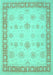 Oriental Turquoise Traditional Rug, tr1449turq