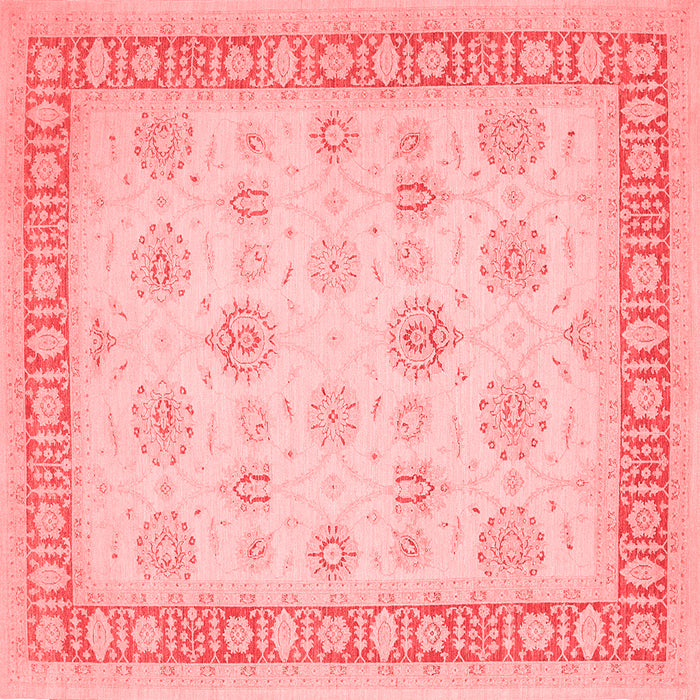 Machine Washable Oriental Red Traditional Rug, wshtr1449red