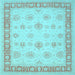 Square Oriental Light Blue Traditional Rug, tr1449lblu