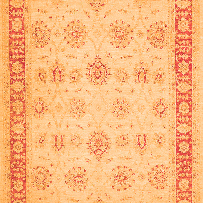 Oriental Orange Traditional Rug, tr1449org