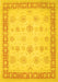 Oriental Yellow Traditional Rug, tr1449yw