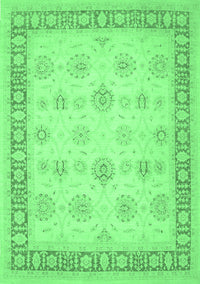 Oriental Emerald Green Traditional Rug, tr1449emgrn