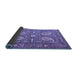 Sideview of Persian Blue Traditional Rug, tr144blu