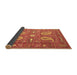 Sideview of Persian Brown Traditional Rug, tr144brn