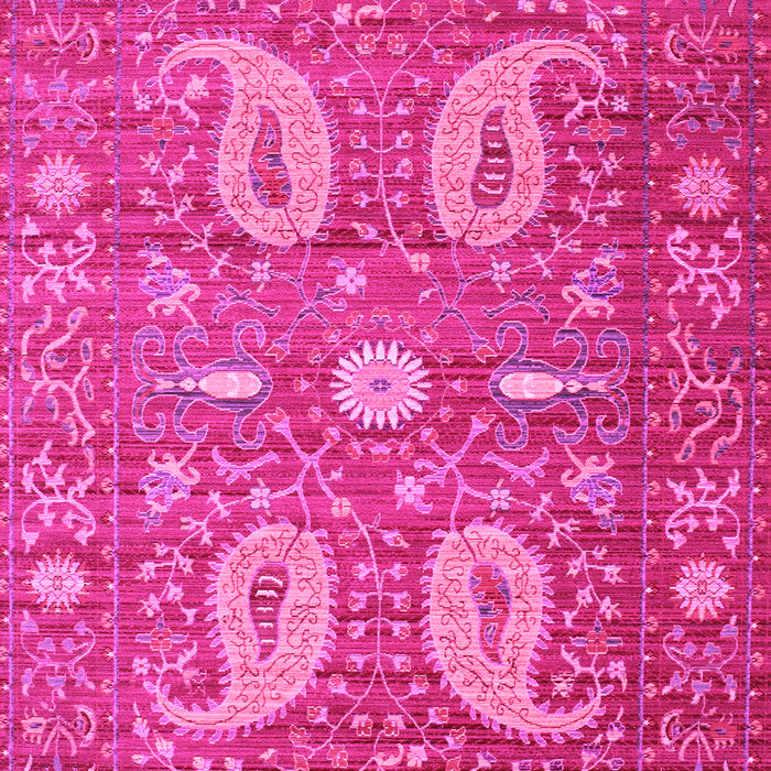 Machine Washable Persian Pink Traditional Rug, wshtr144pnk
