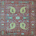 Square Persian Light Blue Traditional Rug, tr144lblu