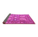 Sideview of Persian Purple Traditional Rug, tr144pur