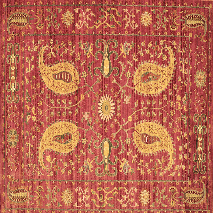 Square Persian Brown Traditional Rug, tr144brn