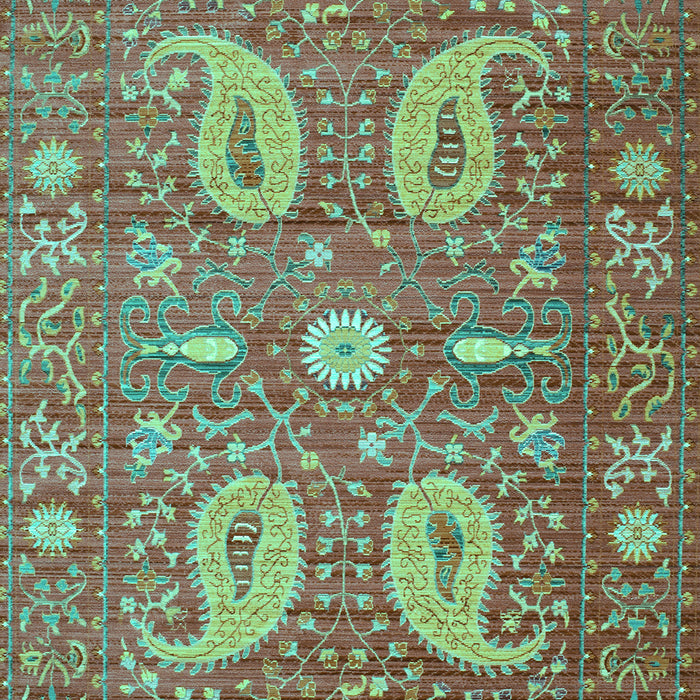Machine Washable Persian Turquoise Traditional Area Rugs, wshtr144turq