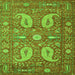 Serging Thickness of Persian Green Traditional Rug, tr144grn