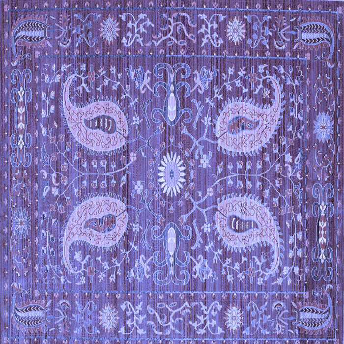 Square Persian Blue Traditional Rug, tr144blu