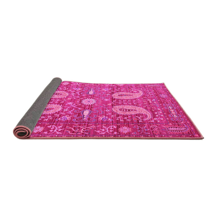 Sideview of Persian Pink Traditional Rug, tr144pnk