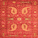 Serging Thickness of Persian Orange Traditional Rug, tr144org