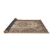 Sideview of Traditional Chestnut Brown Medallion Rug, tr1450