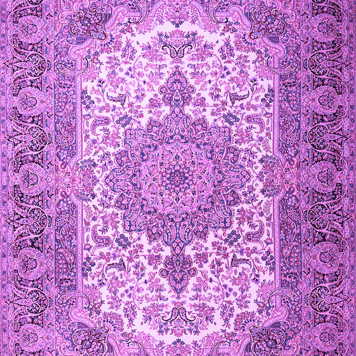 Medallion Purple Traditional Rug, tr1450pur