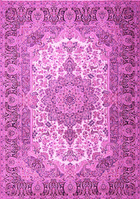 Medallion Pink Traditional Rug, tr1450pnk