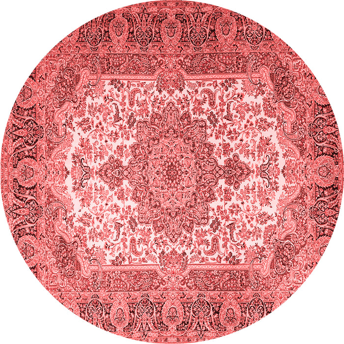 Medallion Red Traditional Rug, tr1450red