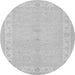 Square Persian Gray Traditional Rug, tr1451gry