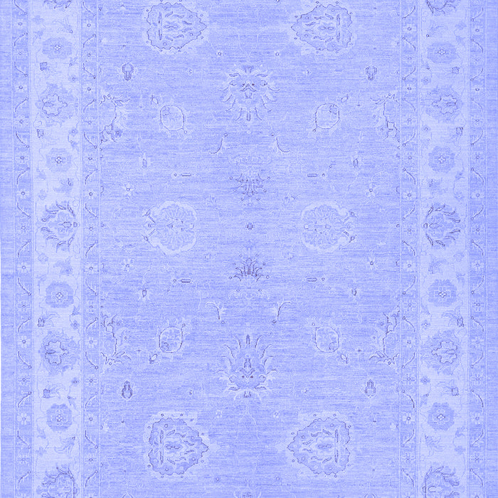 Machine Washable Persian Blue Traditional Rug, wshtr1451blu