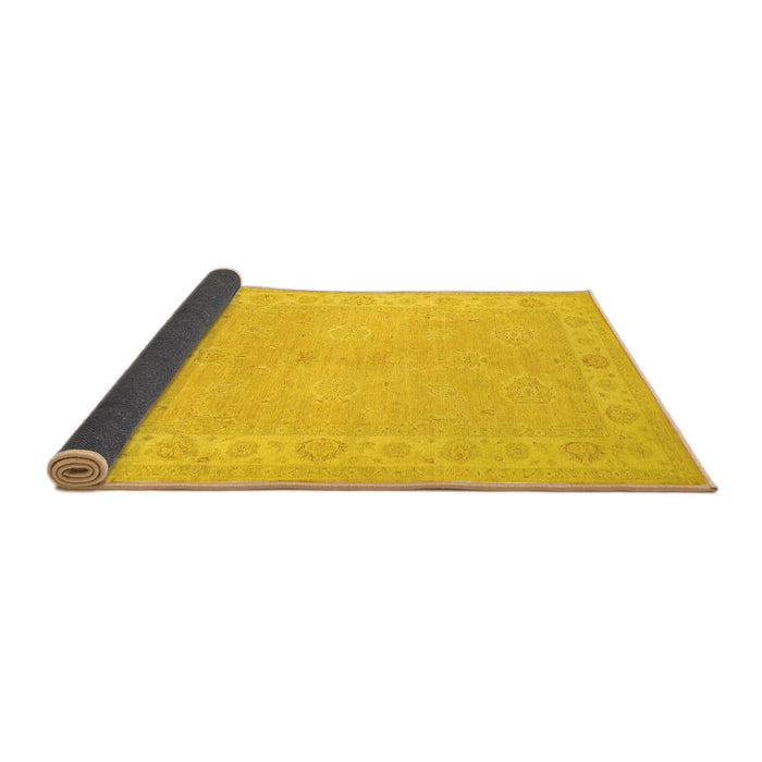 Sideview of Persian Yellow Traditional Rug, tr1451yw