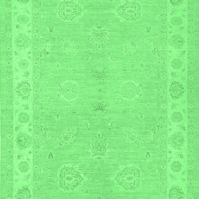 Machine Washable Persian Emerald Green Traditional Area Rugs, wshtr1451emgrn