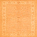 Serging Thickness of Persian Orange Traditional Rug, tr1451org