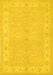 Machine Washable Persian Yellow Traditional Rug, wshtr1451yw