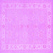 Square Persian Purple Traditional Rug, tr1451pur