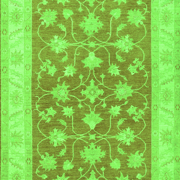 Oriental Green Traditional Rug, tr1452grn