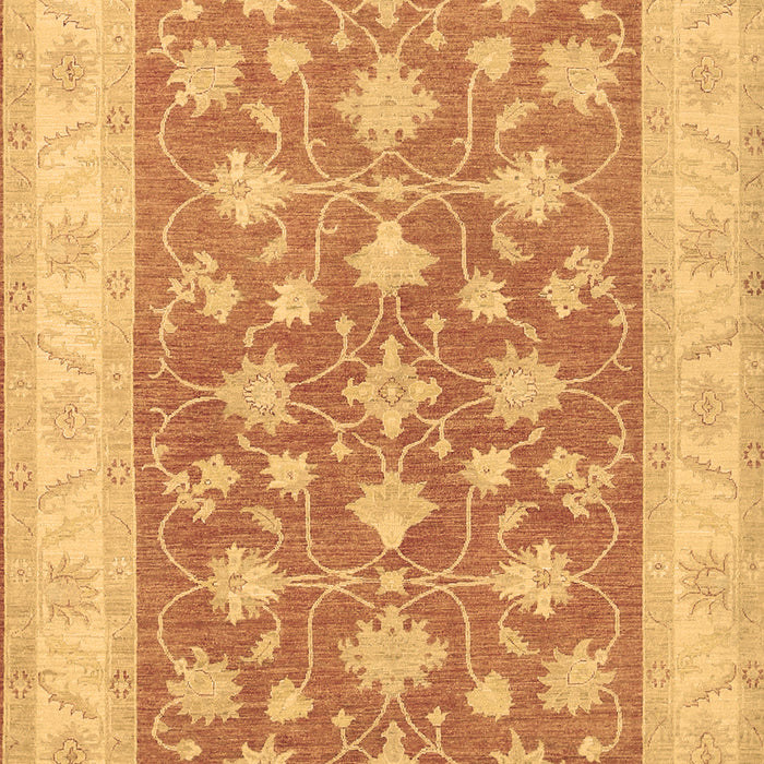 Machine Washable Oriental Brown Traditional Rug, wshtr1452brn