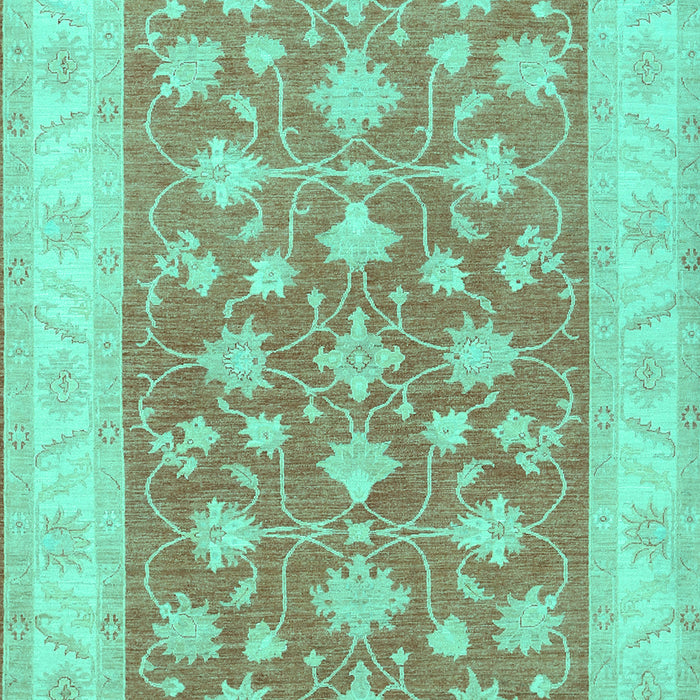 Oriental Turquoise Traditional Rug, tr1452turq