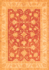 Oriental Orange Traditional Rug, tr1452org