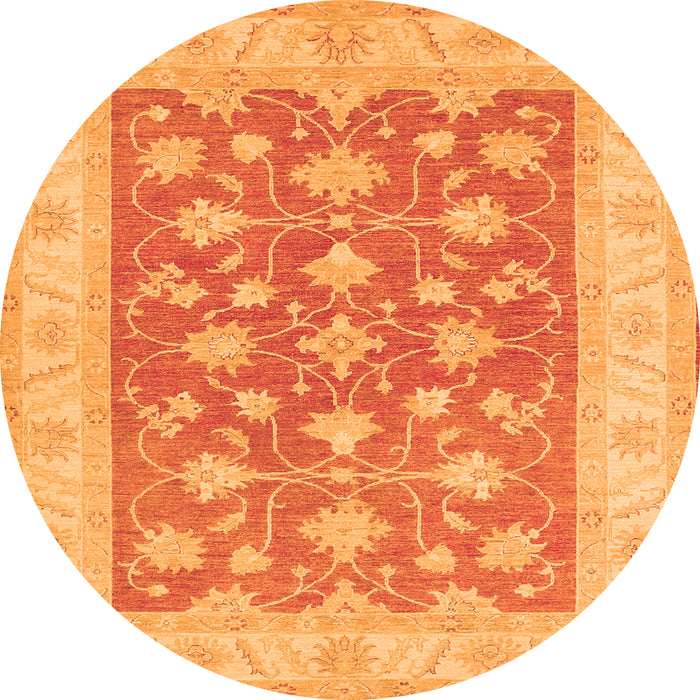 Machine Washable Oriental Orange Traditional Area Rugs, wshtr1452org
