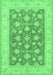 Oriental Emerald Green Traditional Rug, tr1452emgrn