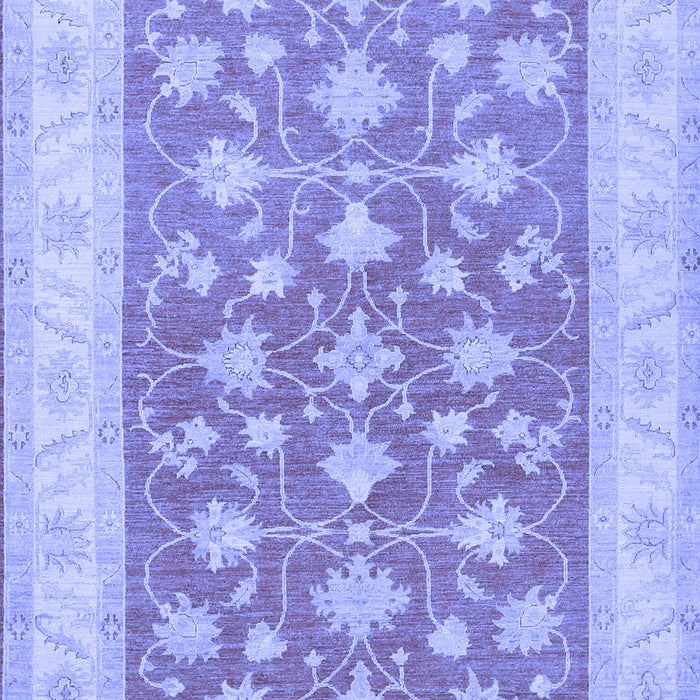 Machine Washable Oriental Blue Traditional Rug, wshtr1452blu