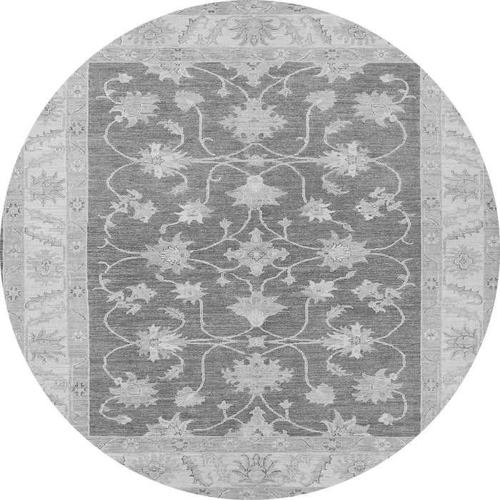 Machine Washable Oriental Gray Traditional Rug, wshtr1452gry
