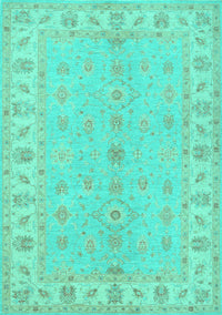 Oriental Turquoise Traditional Rug, tr1453turq