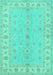 Oriental Turquoise Traditional Rug, tr1453turq