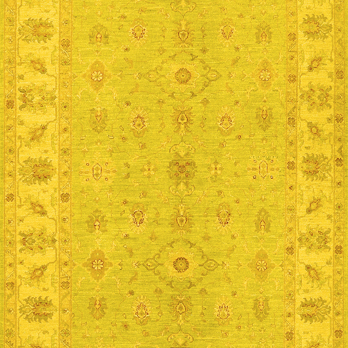 Oriental Yellow Traditional Rug, tr1453yw