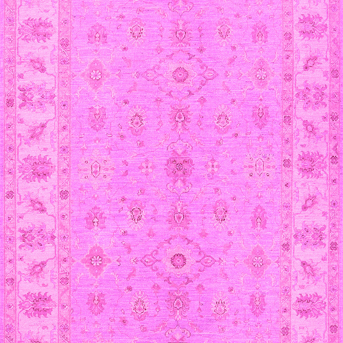Machine Washable Oriental Pink Traditional Rug, wshtr1453pnk
