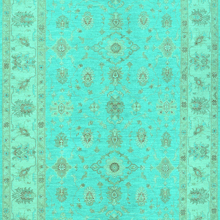 Machine Washable Oriental Turquoise Traditional Area Rugs, wshtr1453turq