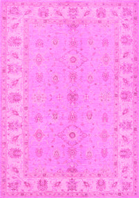 Oriental Pink Traditional Rug, tr1453pnk