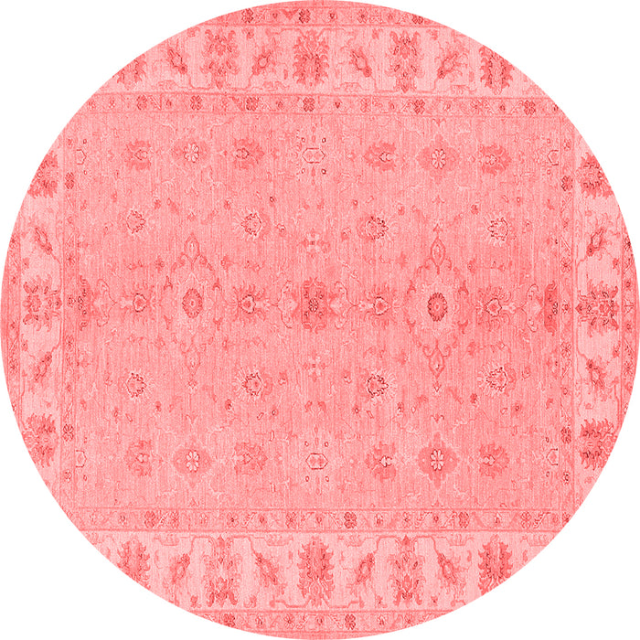 Machine Washable Oriental Red Traditional Rug, wshtr1453red